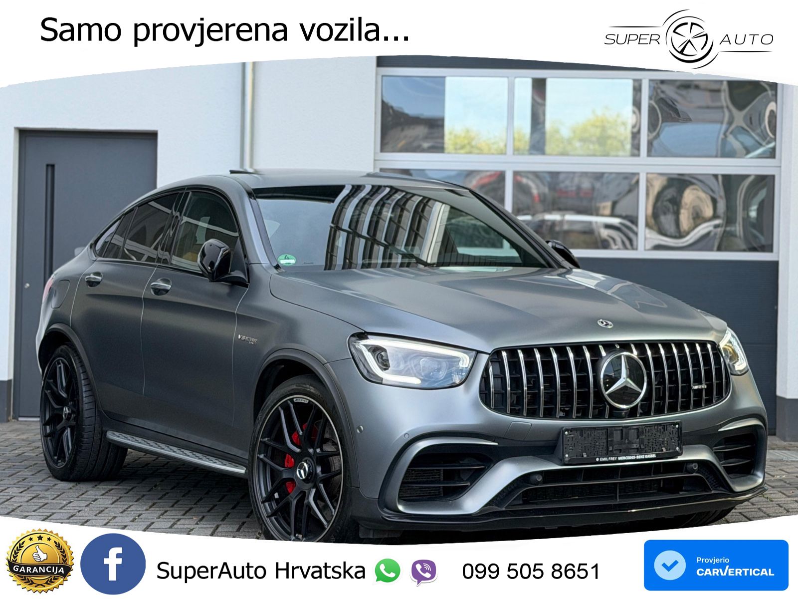 Mercedes AMG GLC 63 S V8 (510 KS) 4MATIC+ MCT LED+GR SJED+ACC