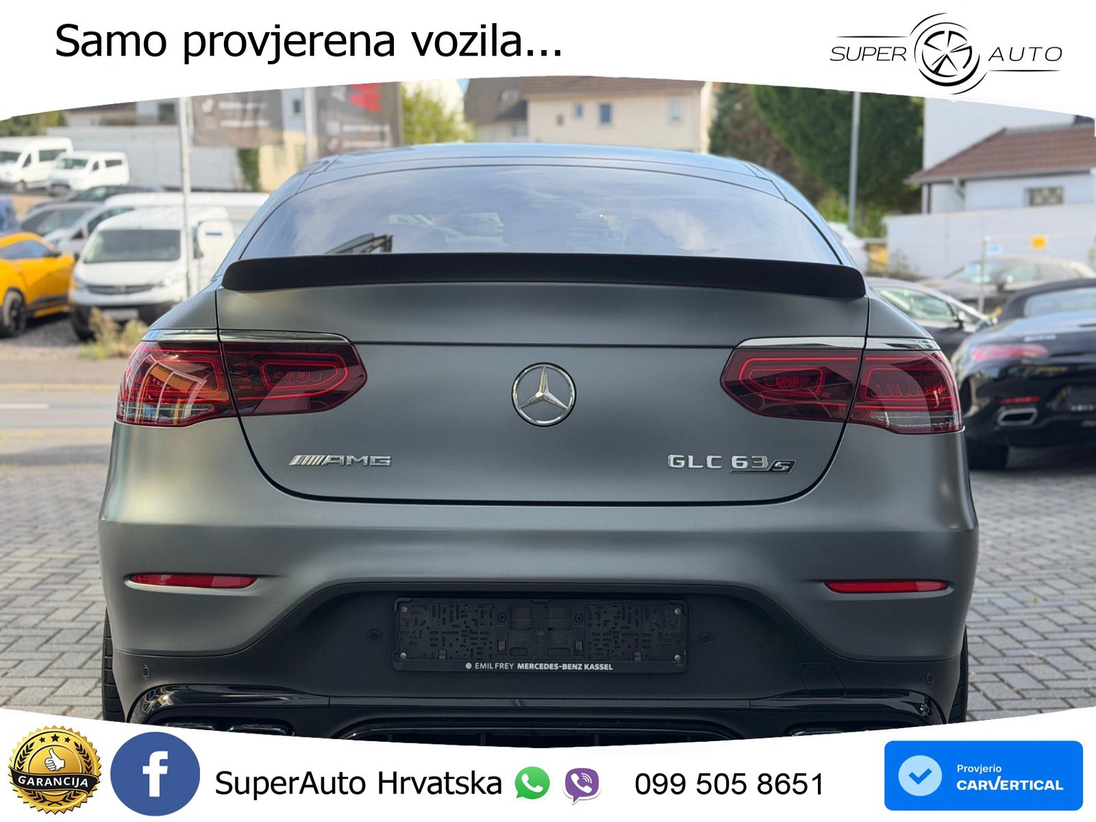 Mercedes AMG GLC 63 S V8 (510 KS) 4MATIC+ MCT LED+GR SJED+ACC
