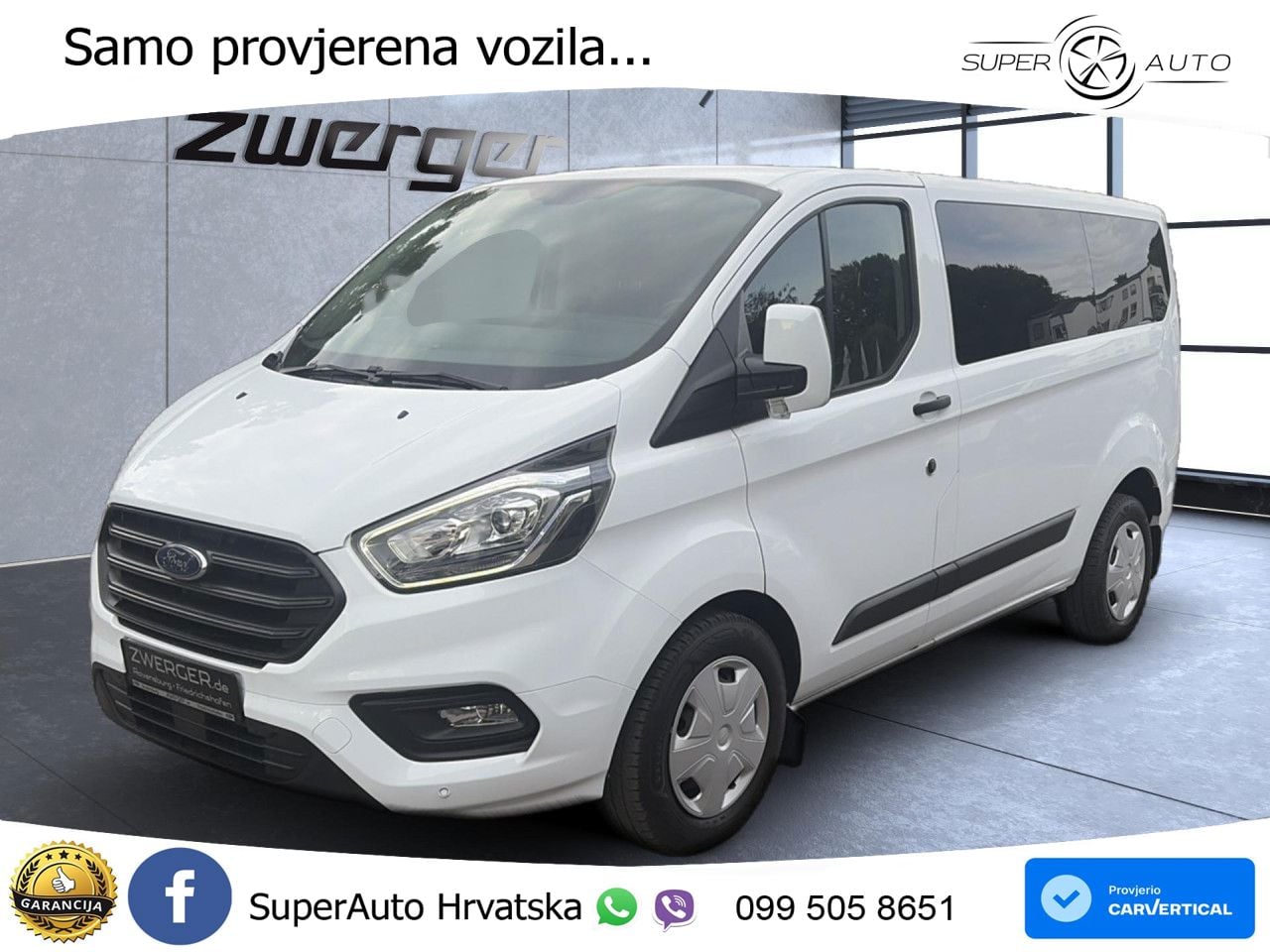 Ford Transit Custom Kombi 320 L1H1 Trend Tempomat PDC 131 KS