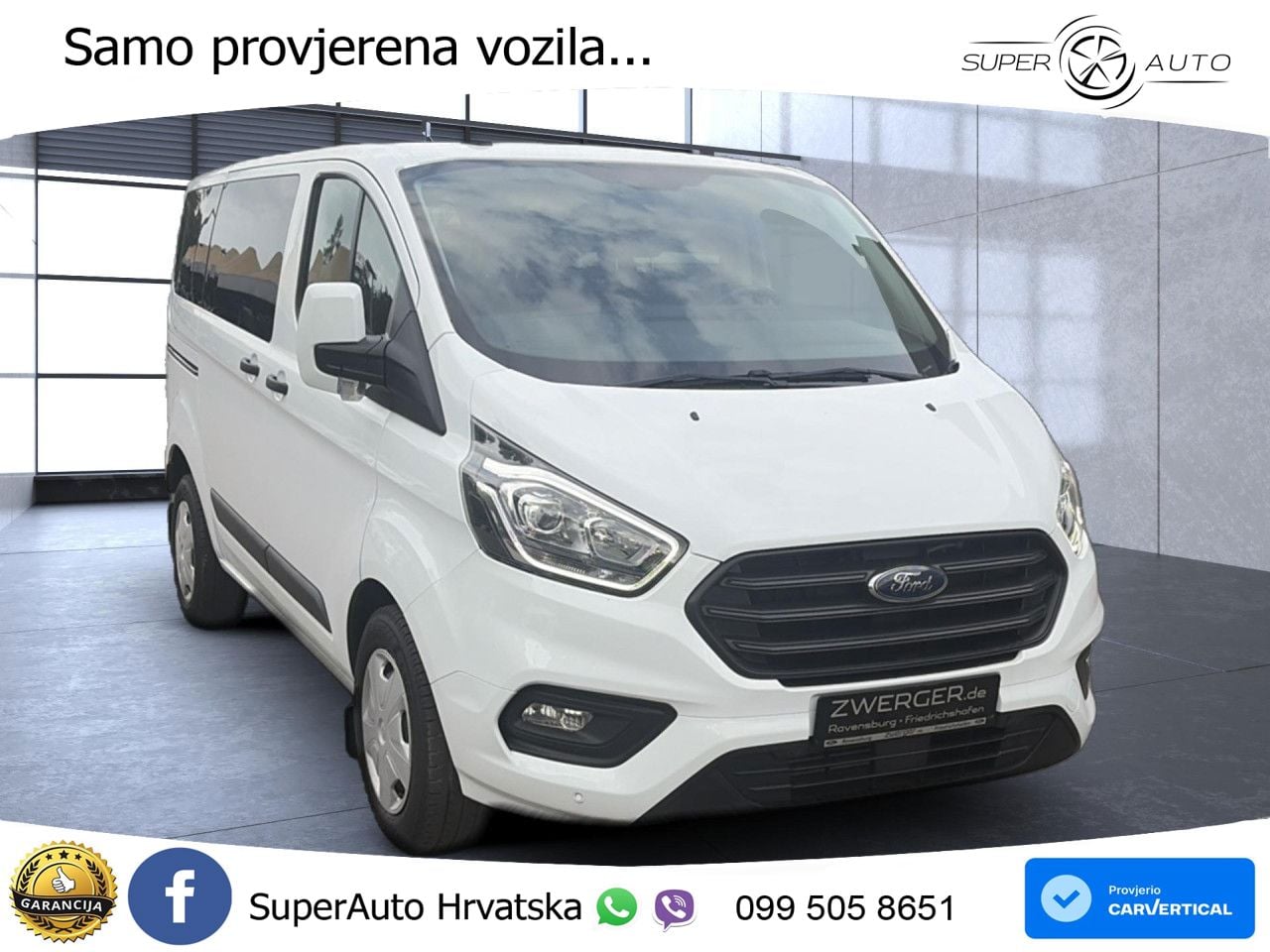 Ford Transit Custom Kombi 320 L1H1 Trend Tempomat PDC 131 KS