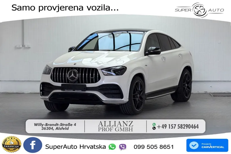 Mercedes AMG GLE Coupe 53 (435 KS) EQ Boost 4MATIC+ AMG SPEEDSHIFT TCT 9G ACC+HEAD+4xGR SJED+360+PANO