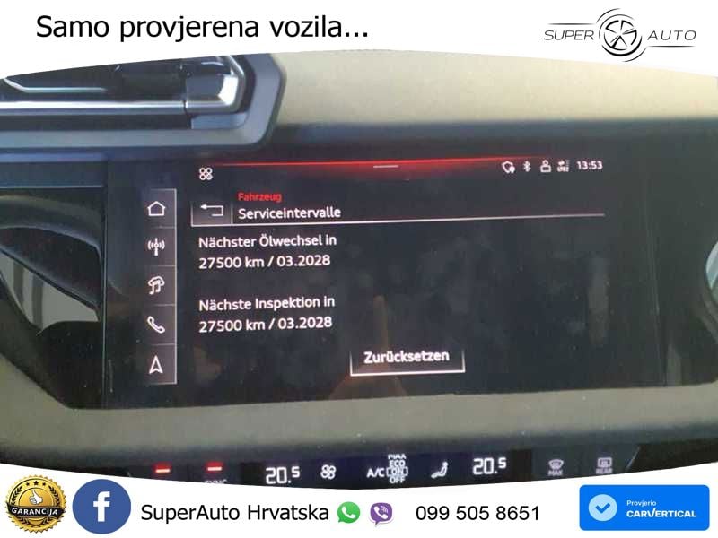 Audi A3 Limuzina 40 TFSI (204 KS) quattro S tronic S line LED+GR SJED+ACC