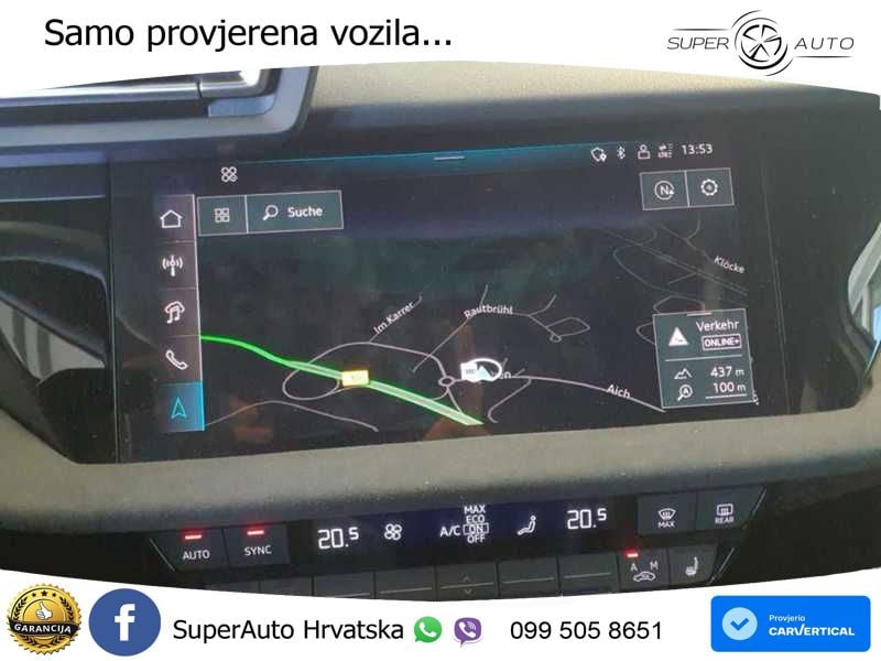 Audi A3 Limuzina 40 TFSI (204 KS) quattro S tronic S line LED+GR SJED+ACC