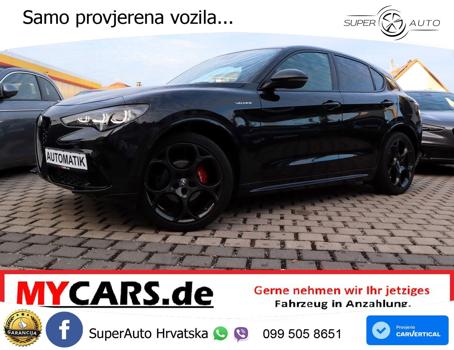 Alfa Romeo Stelvio 2.0 Turbo (280 KS) Q4 Automatic LED+GR SJED+ACC