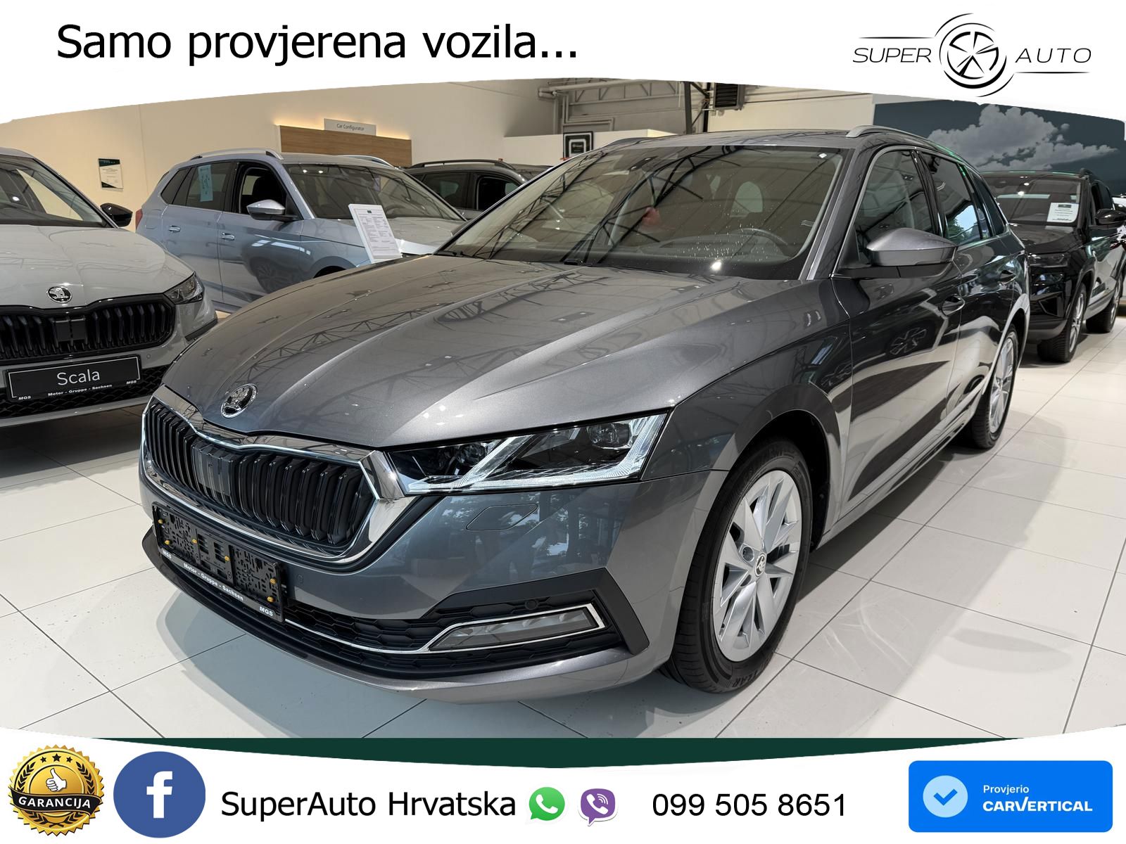 Škoda Octavia Combi 1.5 TSI EVO e-TEC (150 KS) DSG LED+GR SJED+ACC