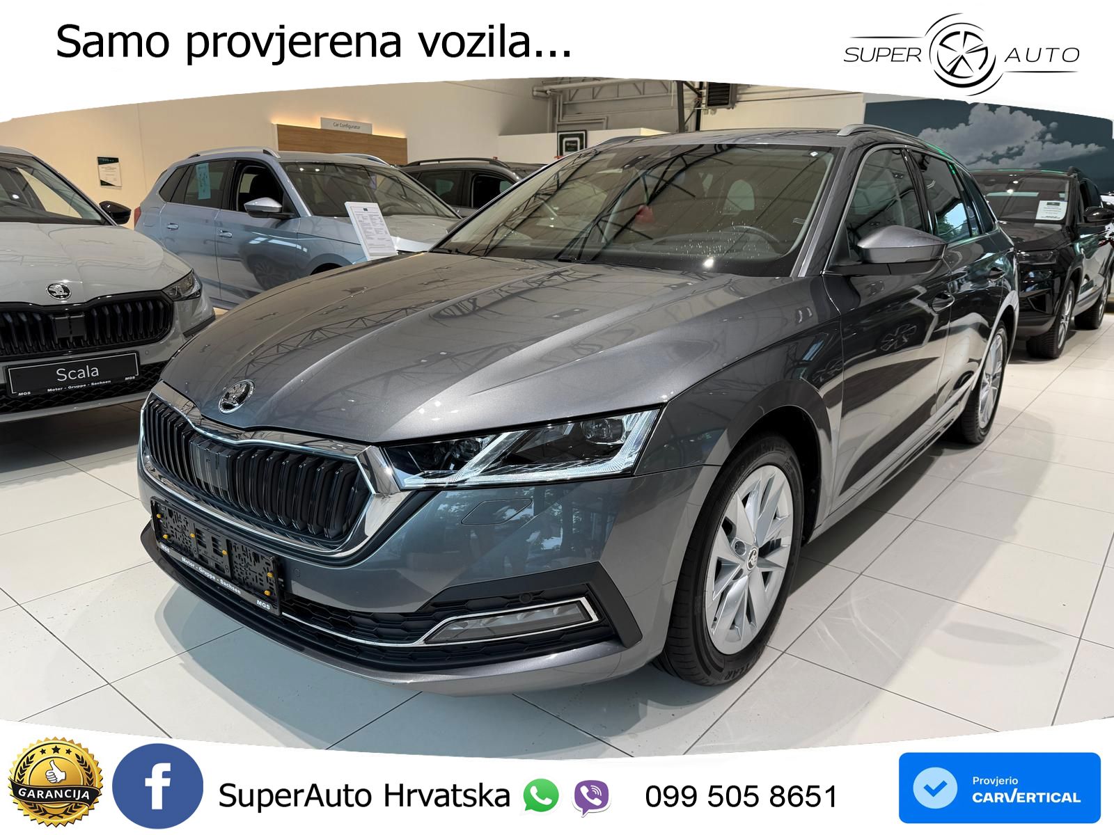 Škoda Octavia Combi 1.5 TSI EVO e-TEC (150 KS) DSG LED+GR SJED+ACC