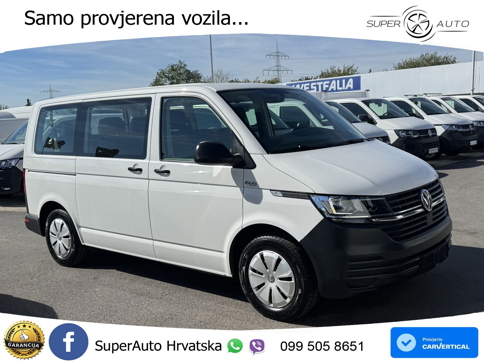 Volkswagen T6 Kombi /Transporter 6.1 Klima vo u. hi*PDC 110 KS