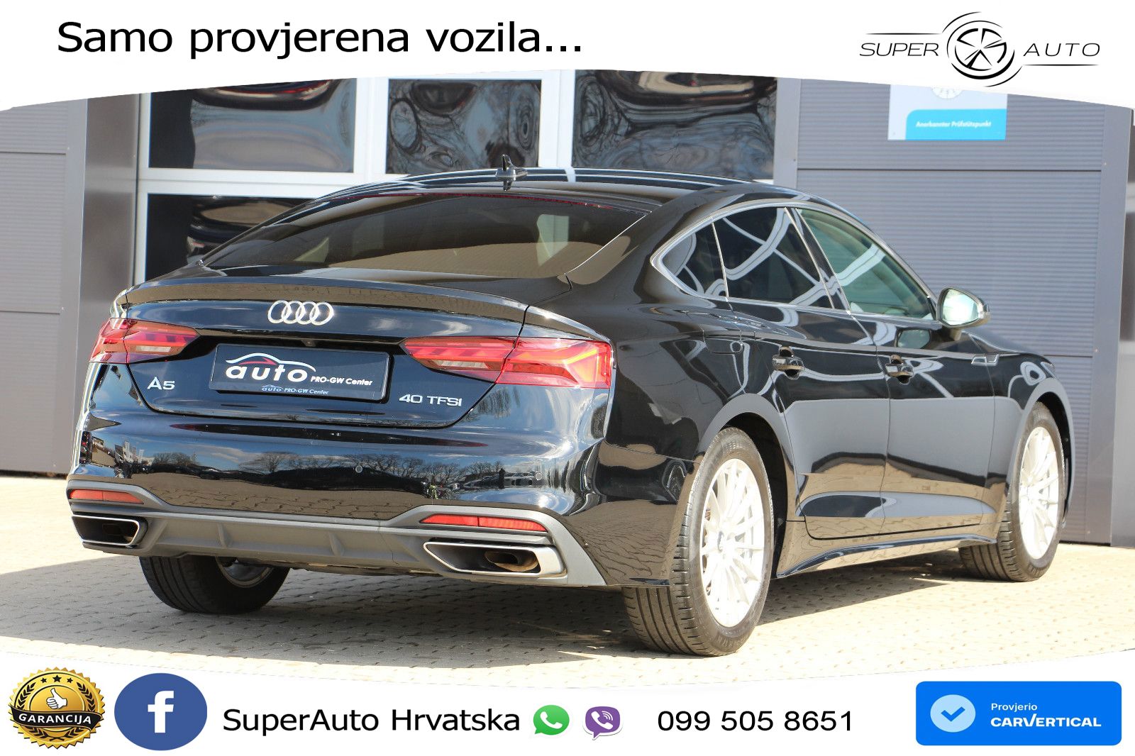 Audi A5 Sportback 40 TFSI (190 KS) S tronic LED+GR SJED+ACC