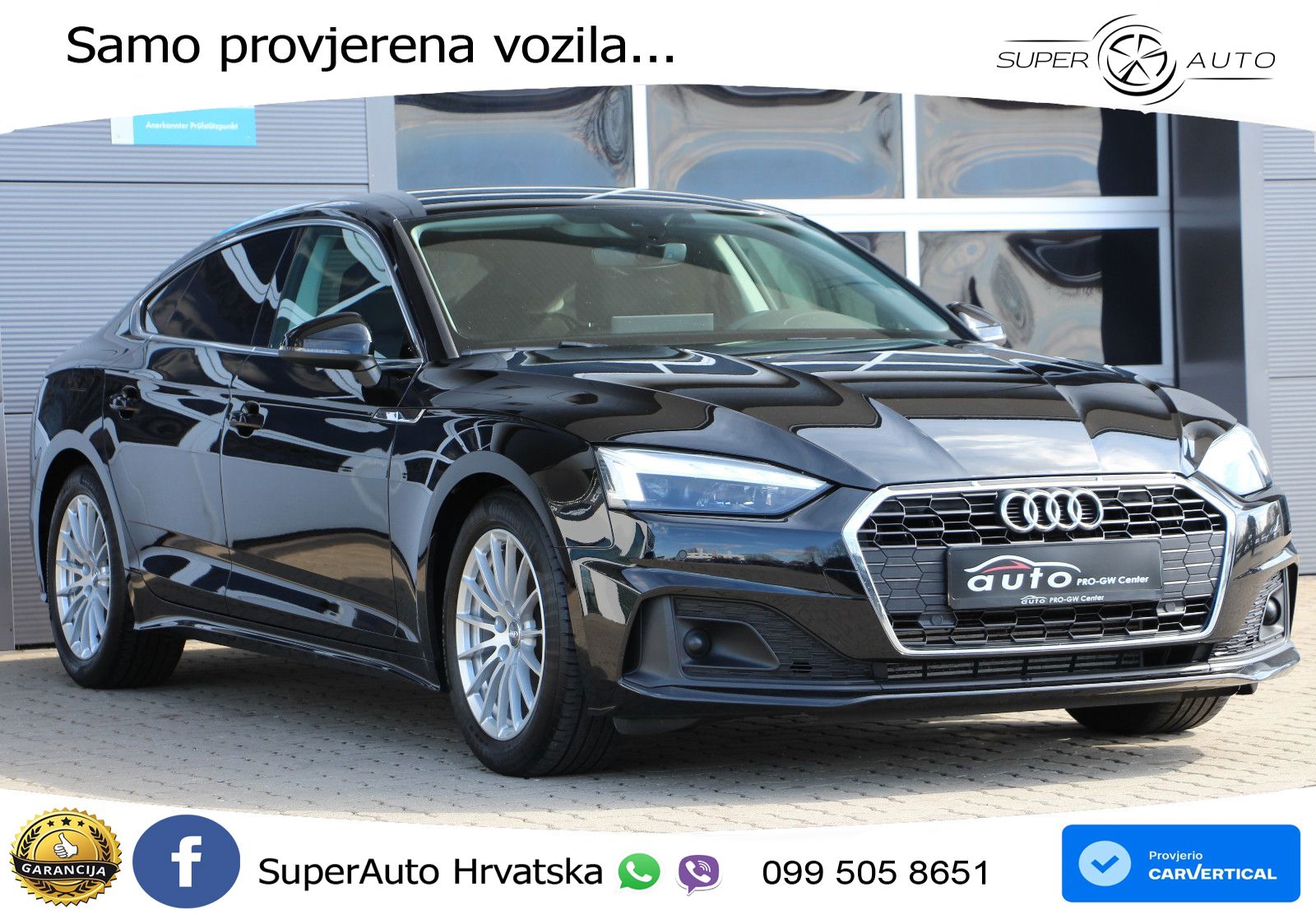 Audi A5 Sportback 40 TFSI (190 KS) S tronic LED+GR SJED+ACC