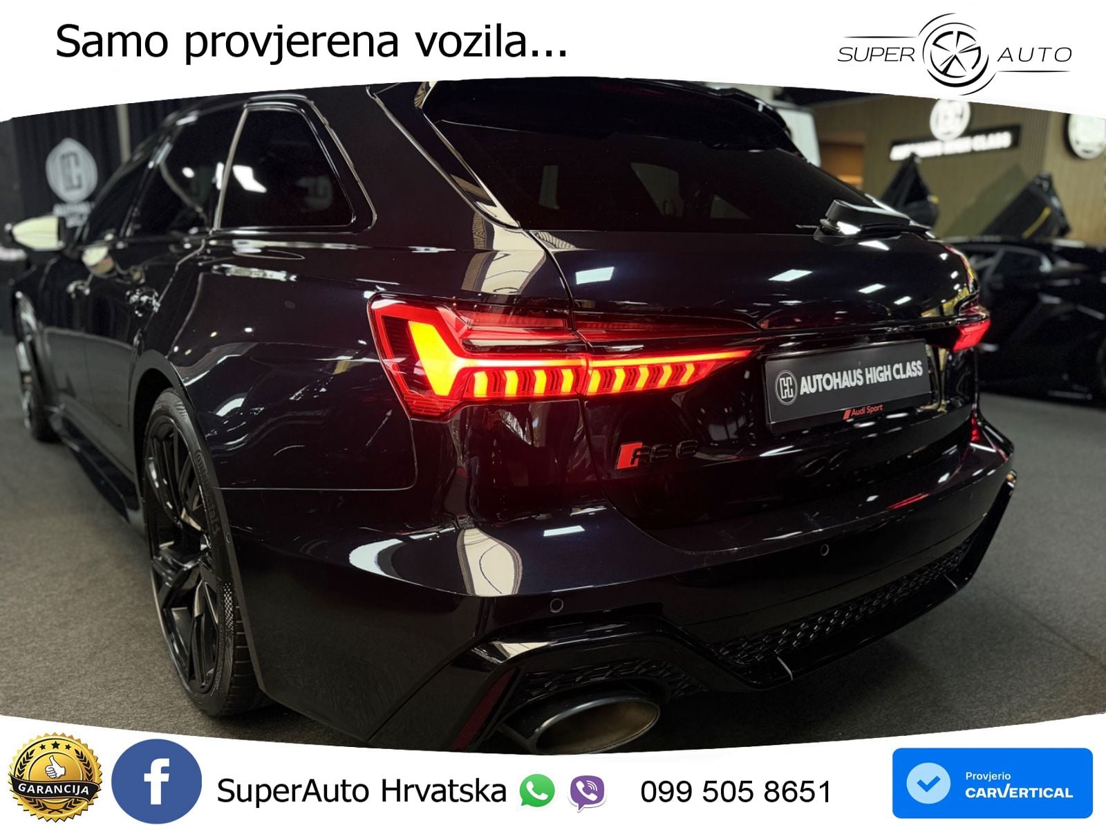 Audi RS6 Avant 4.0 TFSI V8 (600 KS) quattro Tiptronic
