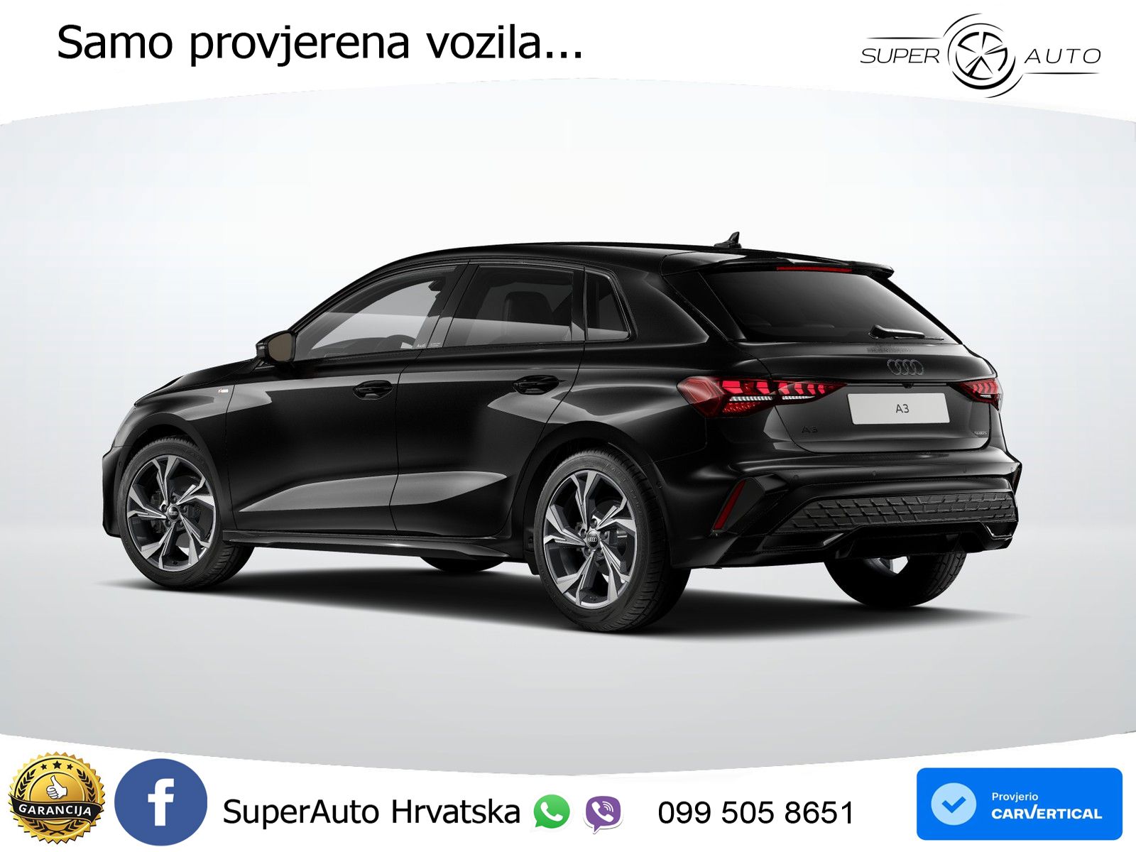 Audi A3 Sportback 40 TFSI (204 KS) quattro S tronic S line LED+GR SJED+ACC