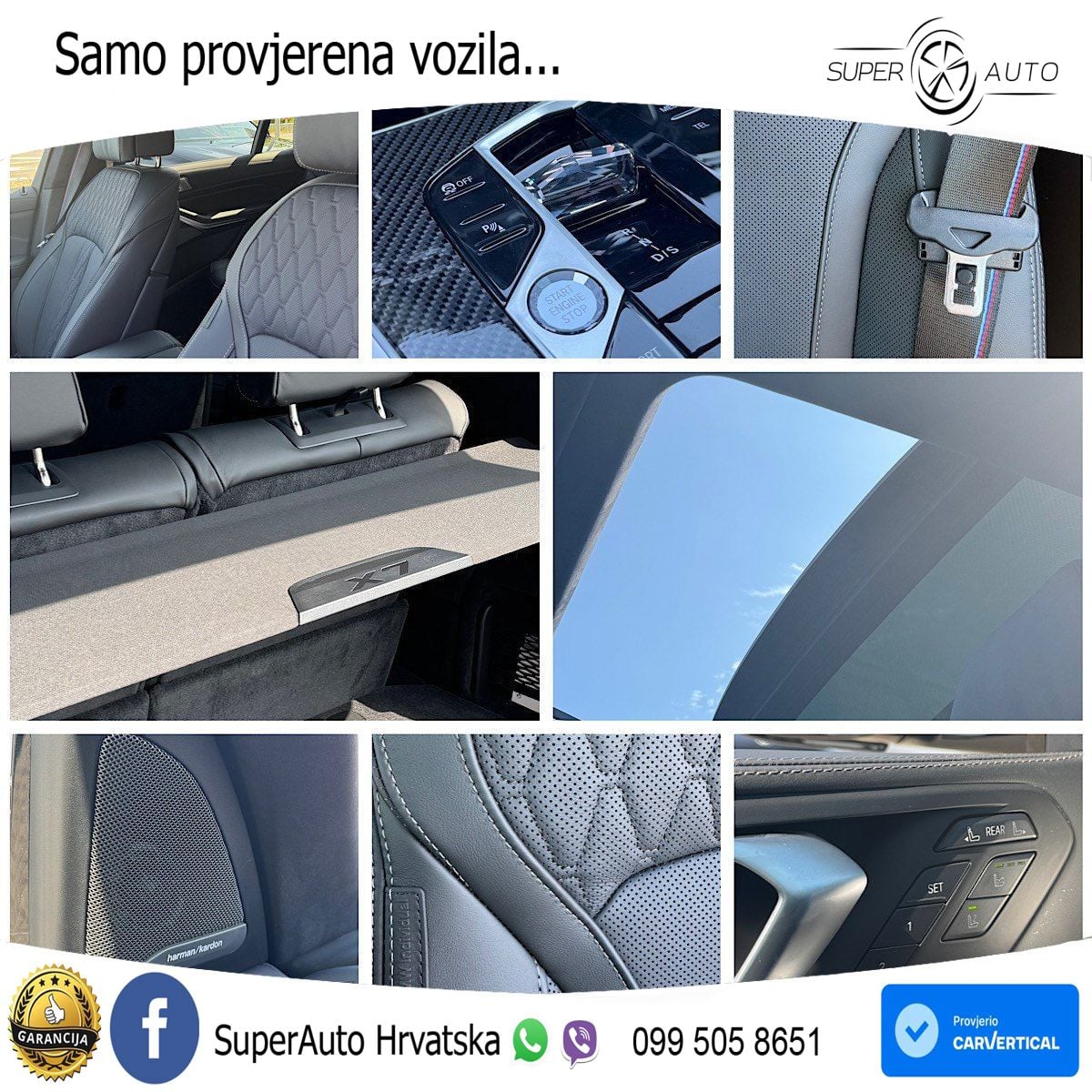 BMW X7 40d (352 KS) xDrive Steptronic ZRAČNI+ACC+GR SJED+KAM+PANO