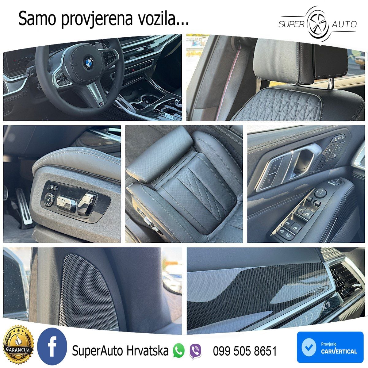BMW X7 40d (352 KS) xDrive Steptronic ZRAČNI+ACC+GR SJED+KAM+PANO