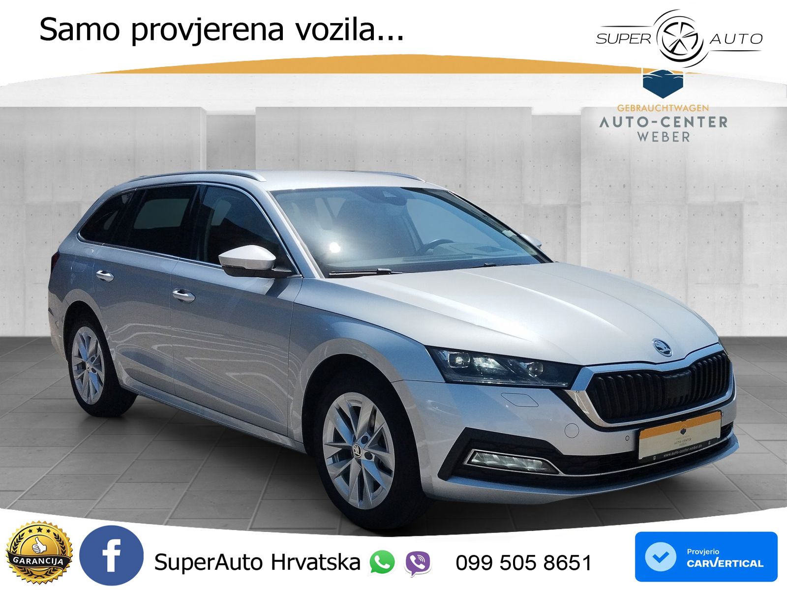 Škoda Octavia Combi 2.0 TDI (150 KS) DSG LED+GR SJED+ACC