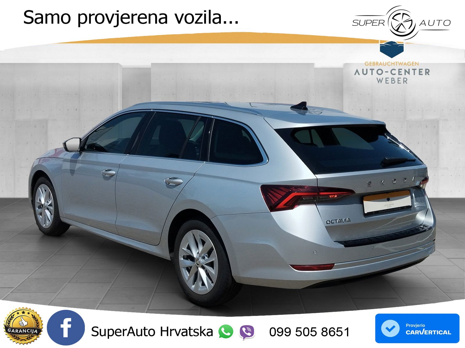 Škoda Octavia Combi 2.0 TDI (150 KS) DSG LED+GR SJED+ACC
