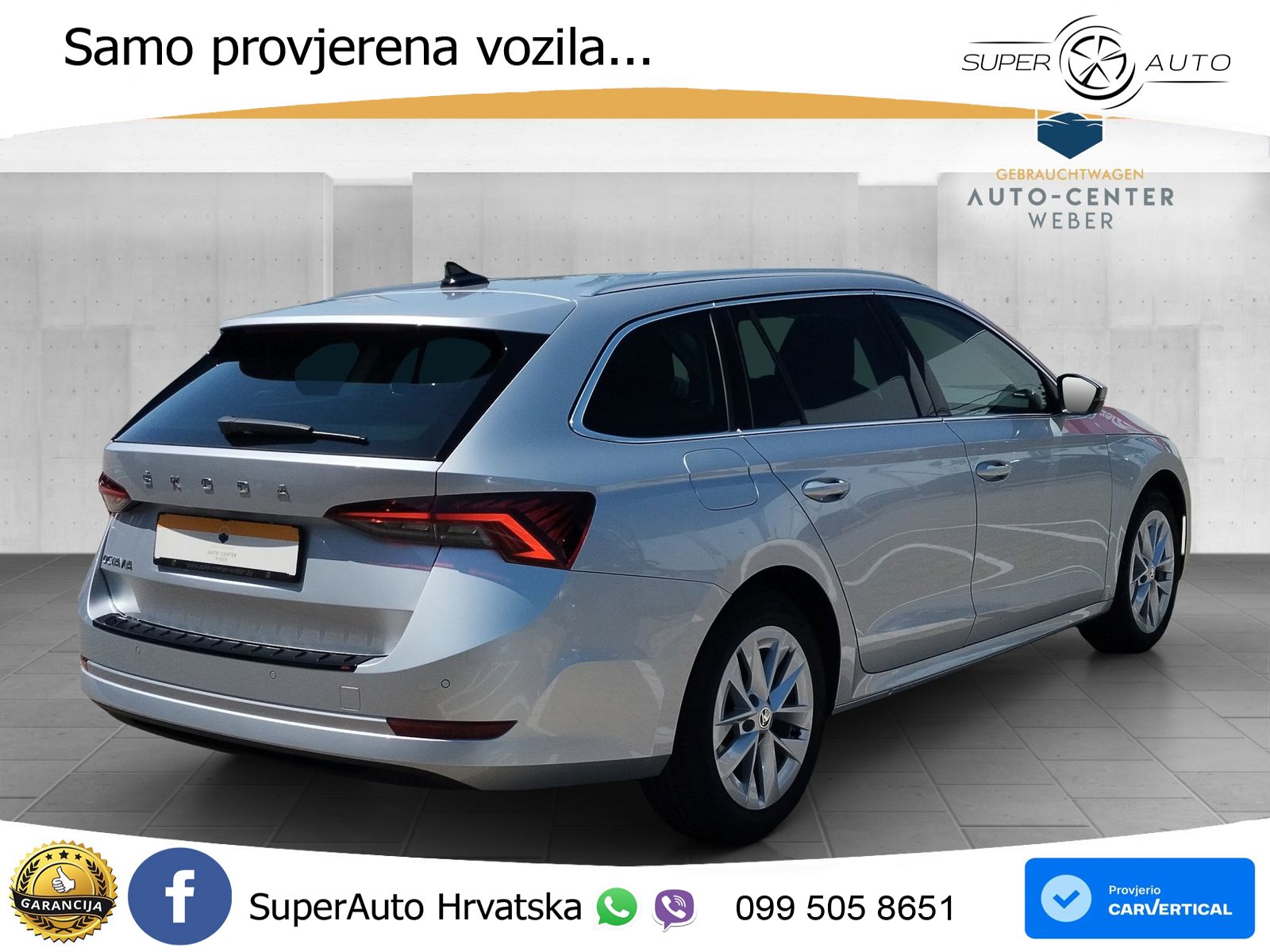 Škoda Octavia Combi 2.0 TDI (150 KS) DSG LED+GR SJED+ACC