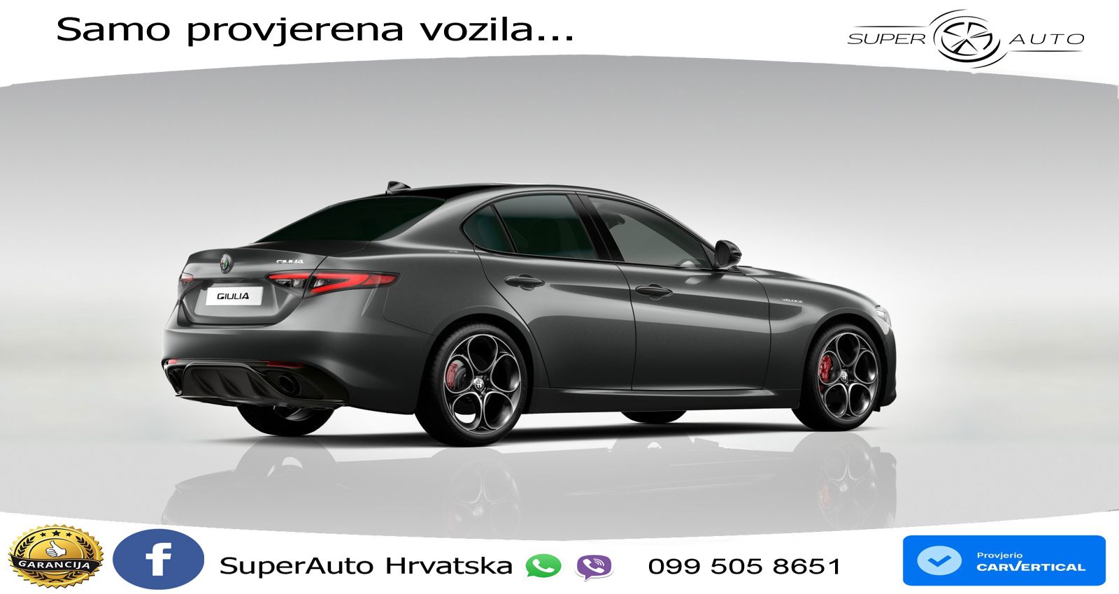 Alfa Romeo Giulia 2.0 Turbo (280 KS) Q4 Automatic LED+GR SJED+ACC