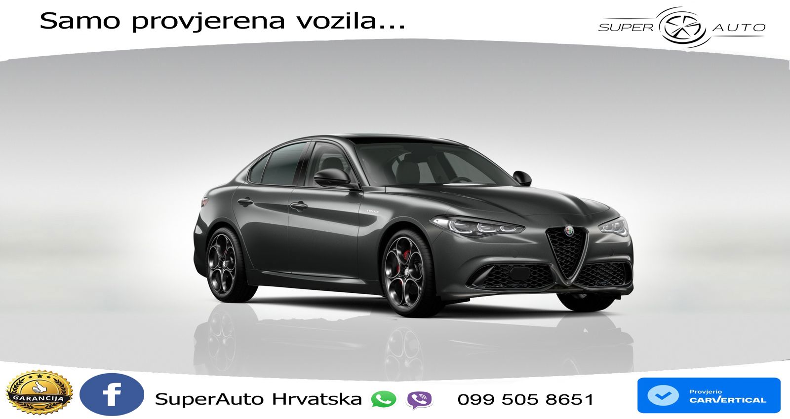 Alfa Romeo Giulia 2.0 Turbo (280 KS) Q4 Automatic LED+GR SJED+ACC
