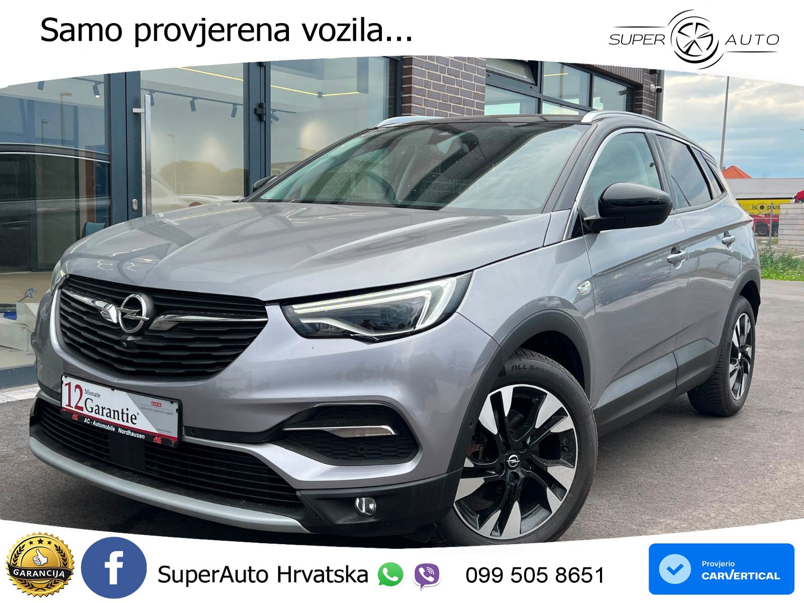 Opel Grandland X 1.2 Turbo (130 KS) LED+GR SJED+ACC
