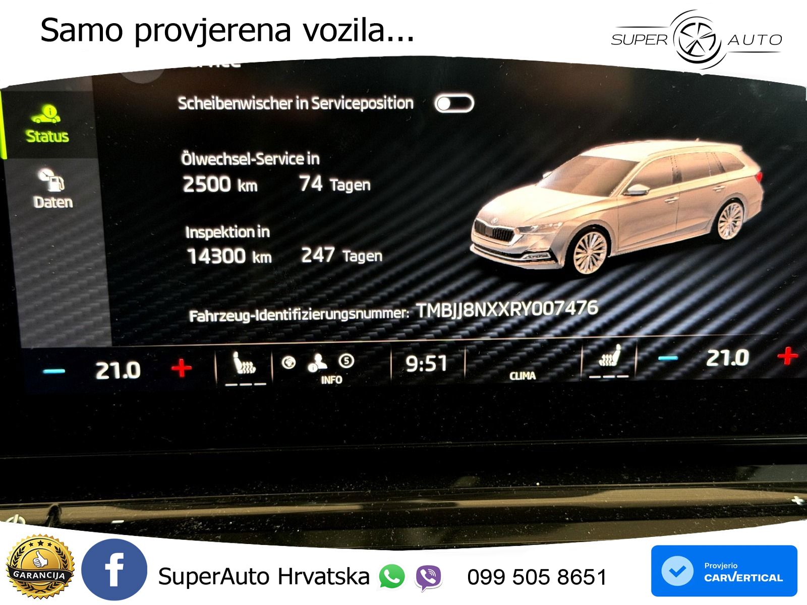 Škoda Octavia Combi 2.0 TDI (150 KS) DSG LED+GR SJED+ACC