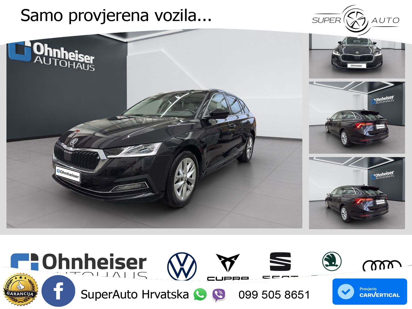 Škoda Octavia Combi 2.0 TDI (150 KS) DSG LED+GR SJED+ACC
