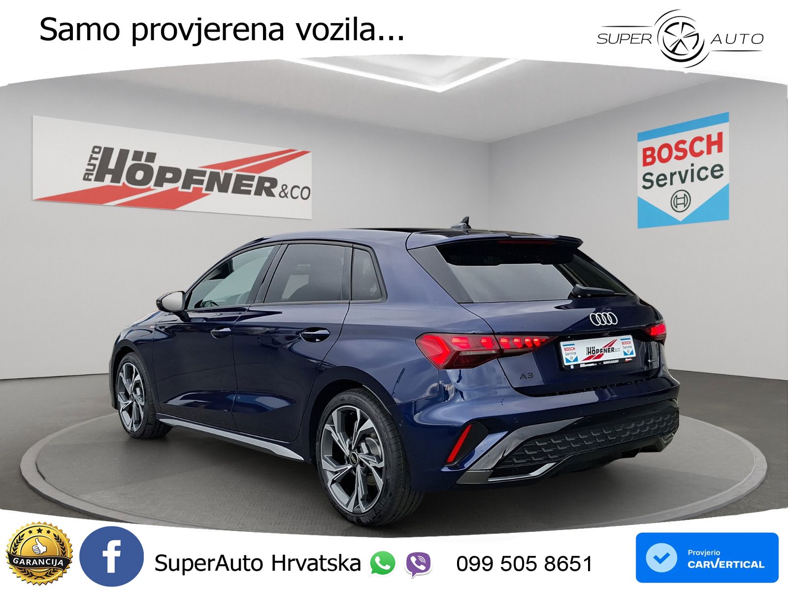 Audi A3 Sportback 40 TFSI (204 KS) quattro S tronic S line LED+GR SJED+ACC