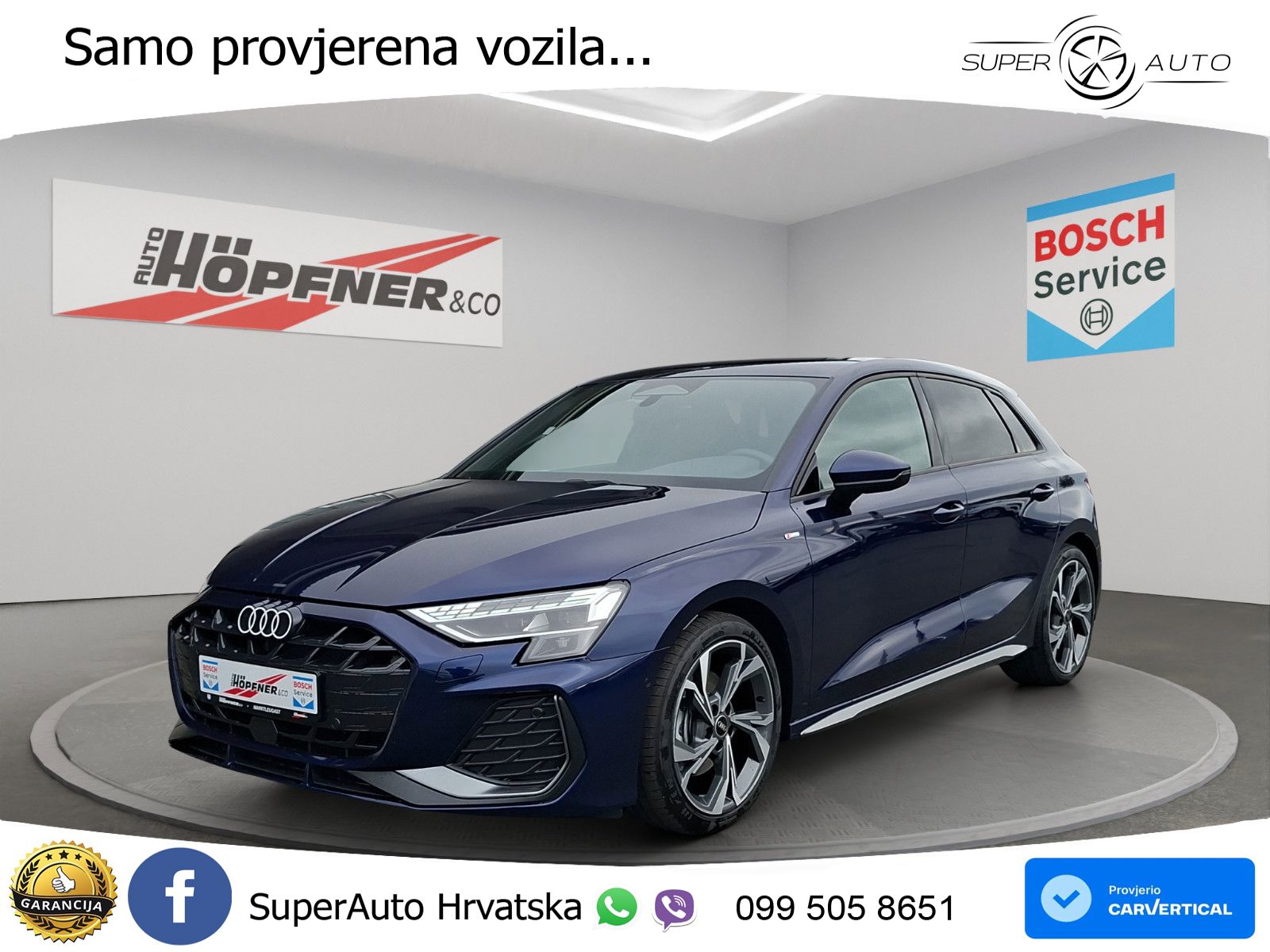 Audi A3 Sportback 40 TFSI (204 KS) quattro S tronic S line LED+GR SJED+ACC