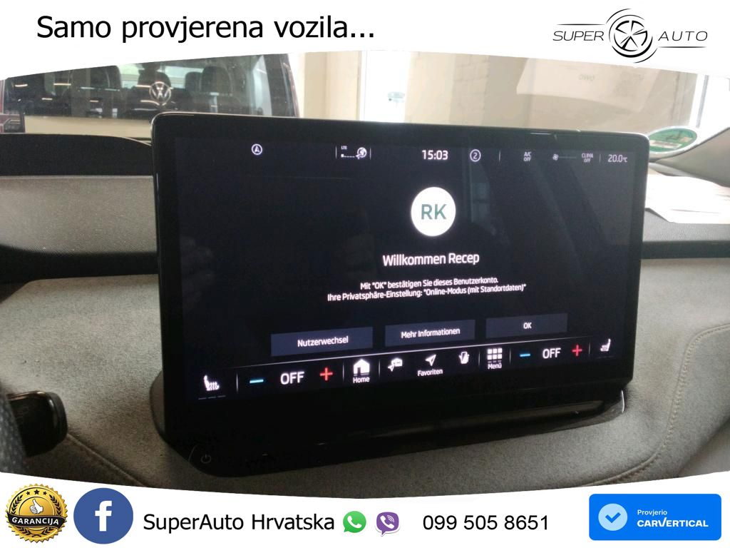 Škoda Enyaq iV 80x 82 kWh (265 KS) AWD Lounge ACC+HEAD+4xGR SJED+360+PANO