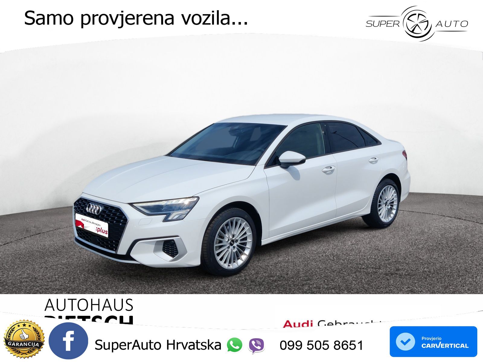 Audi A3 Limuzina 30 TDI (116 KS) advanced LED+GR SJED+ACC