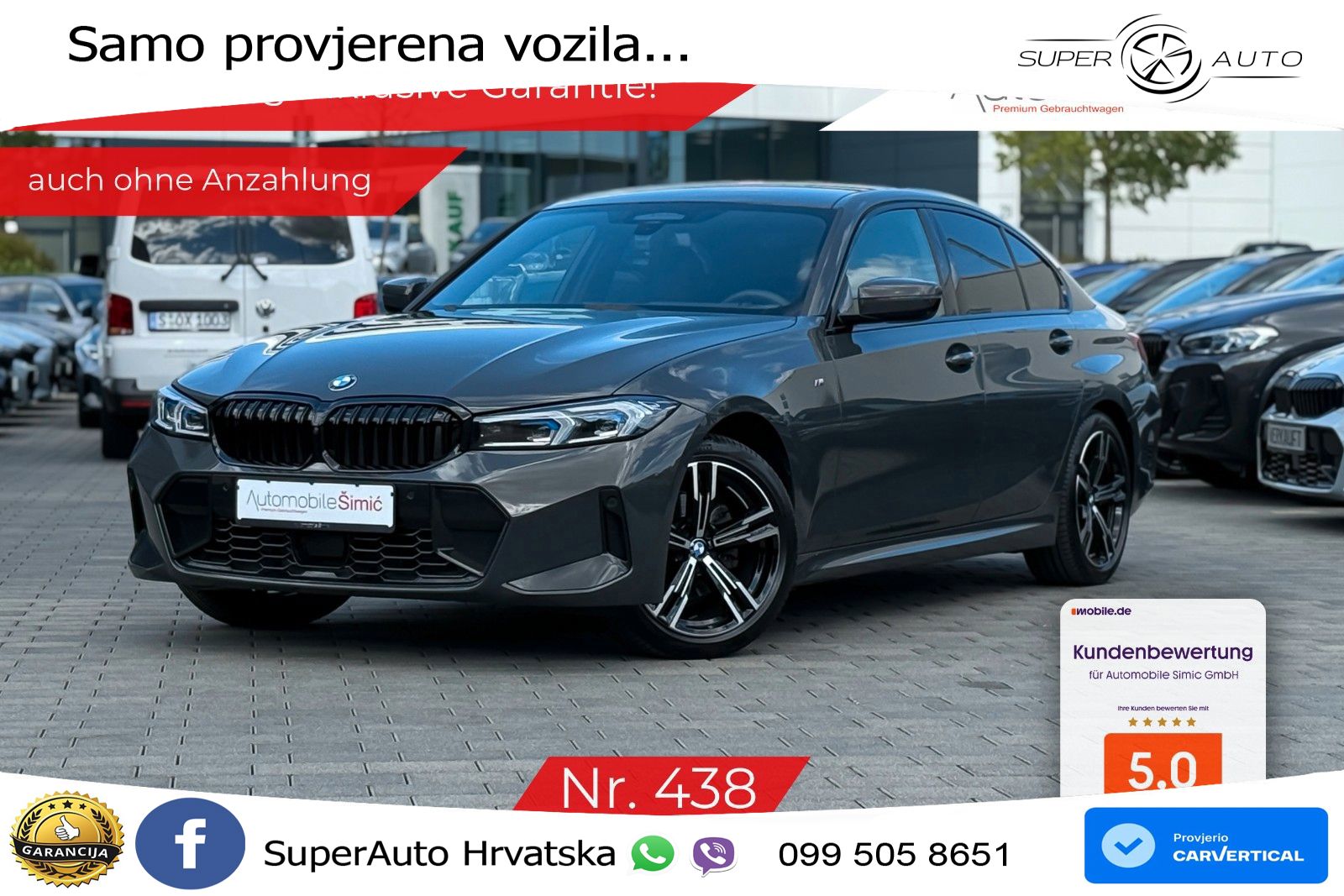 BMW 320d (190 KS) xDrive Steptronic M Sport LED+GR SJED+ACC