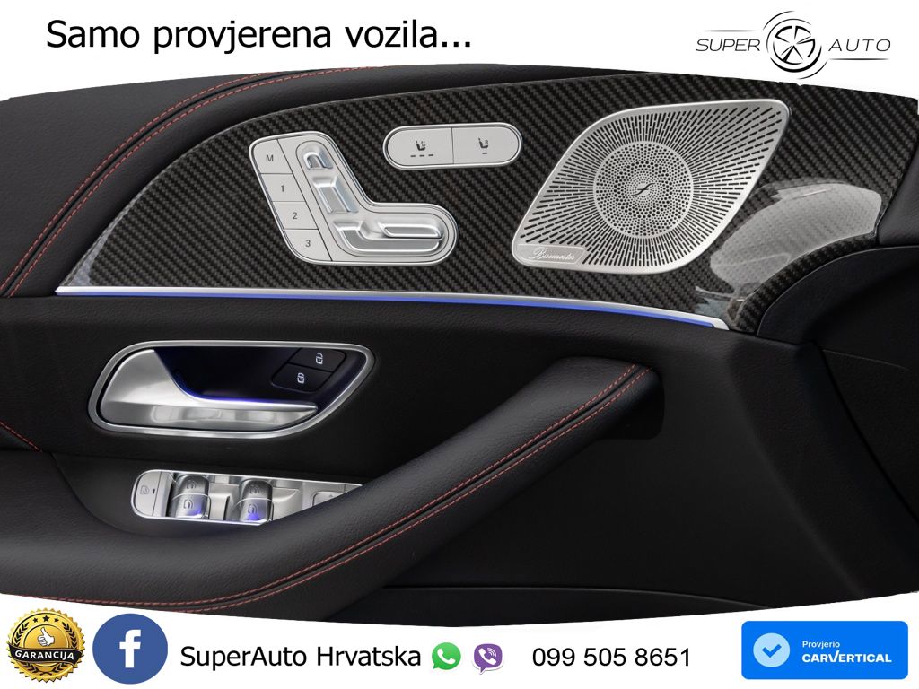 Mercedes AMG GLE 53 (435 KS) EQ Boost 4MATIC+ AMG SPEEDSHIFT TCT 9G ACC+HEAD+GR SJED+360+PANO