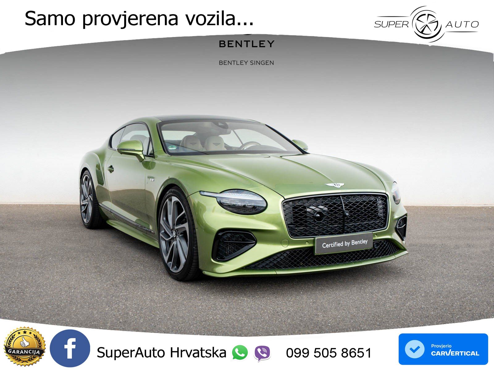 Bentley Continental GT IV 4.0 V8 TFSi (782 KS) AWD DCT LED+GR SJED+ACC