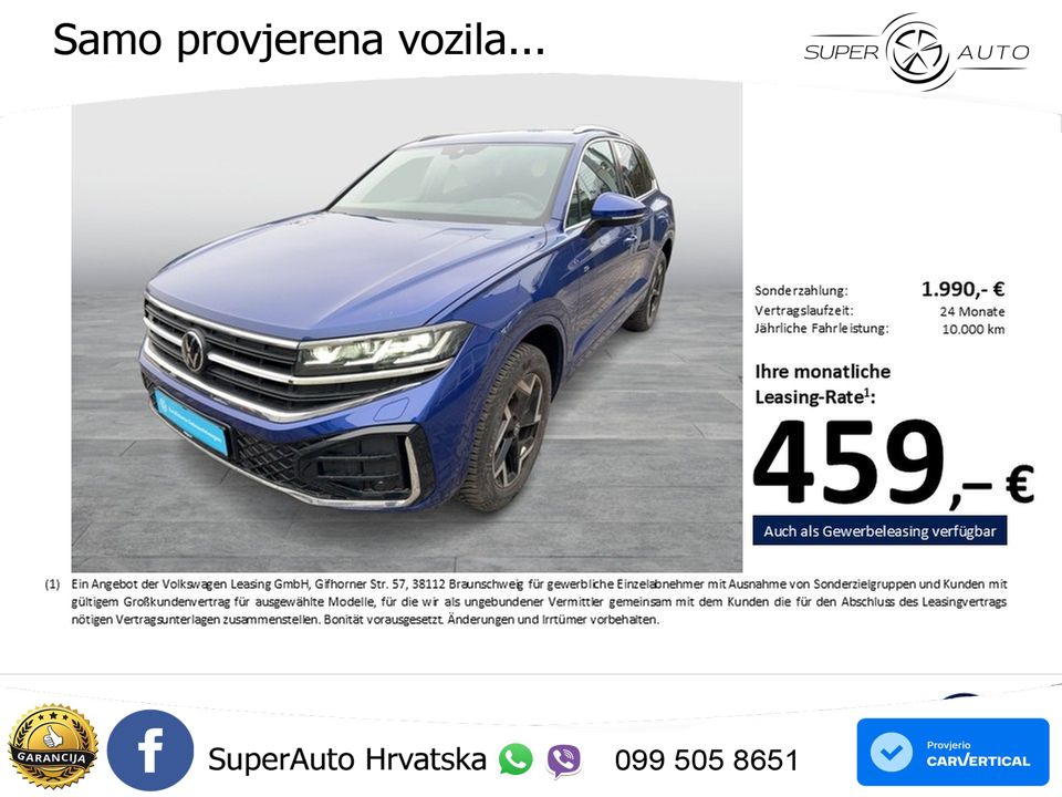 Volkswagen Touareg 3.0 V6 TDI (231 KS) 4MOTION Tiptronic ZRAČNI+ACC+4xGR SJED+KAM