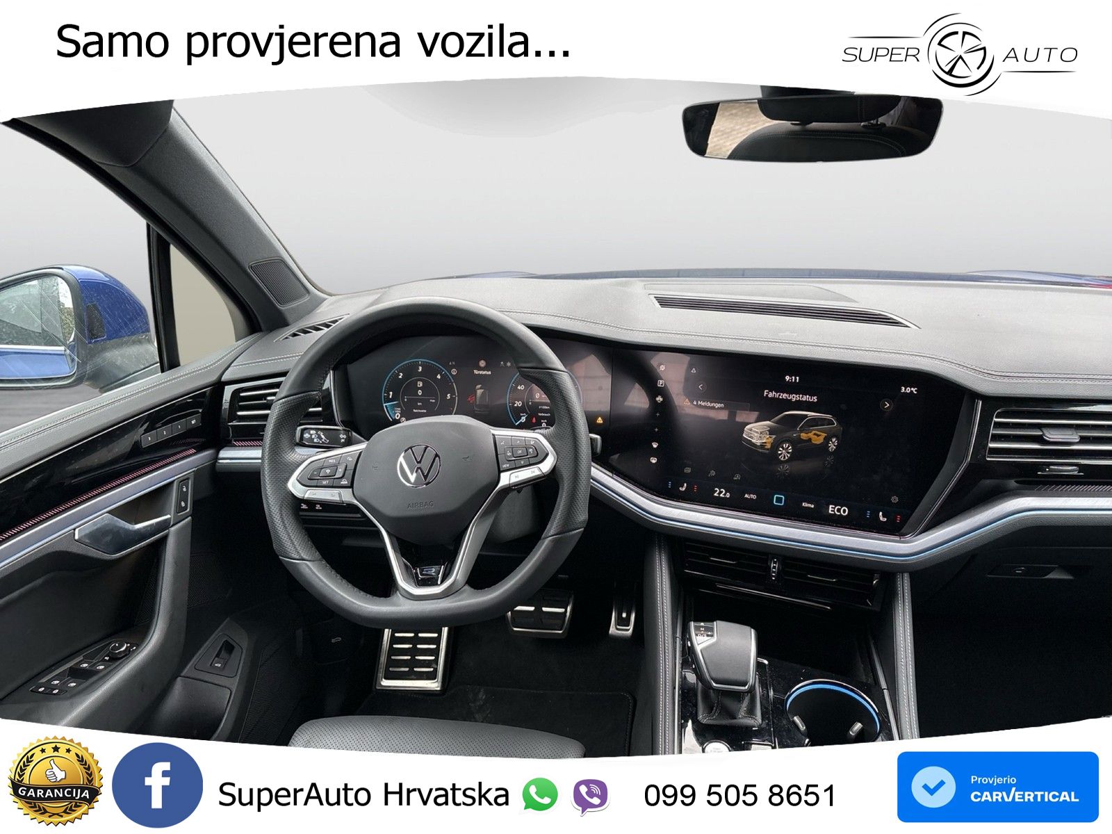 Volkswagen Touareg 3.0 V6 TDI (231 KS) 4MOTION Tiptronic ZRAČNI+ACC+4xGR SJED+KAM
