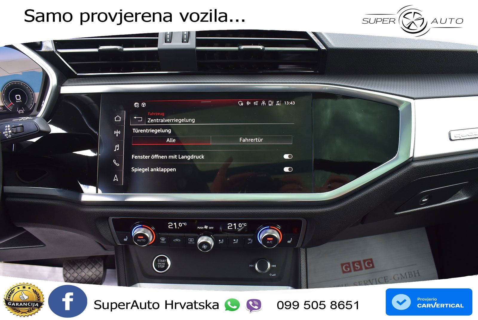 Audi Q3 40 TFSI (190 KS) quattro S tronic LED+GR SJED+ACC