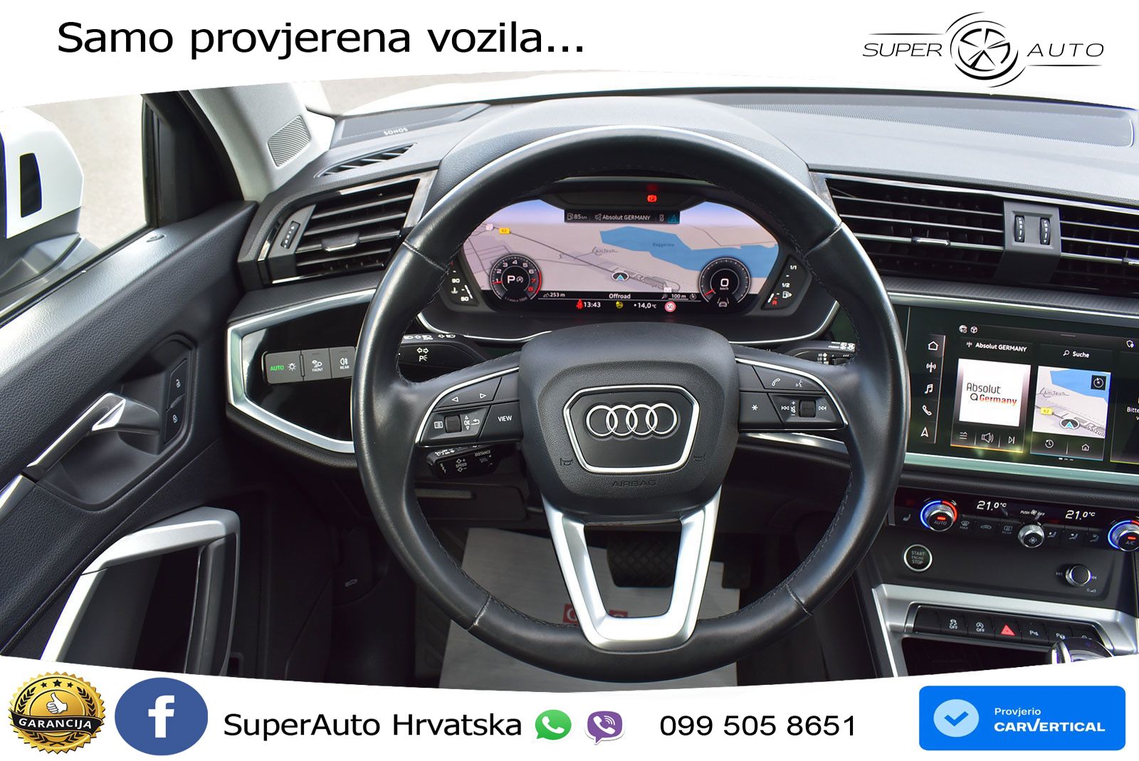 Audi Q3 40 TFSI (190 KS) quattro S tronic LED+GR SJED+ACC