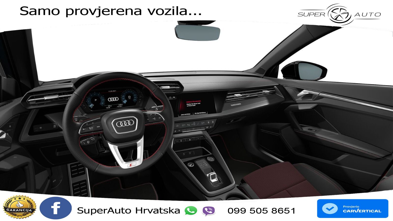 Audi A3 Limuzina 40 TFSI (190 KS) quattro S tronic S line LED+GR SJED+ACC