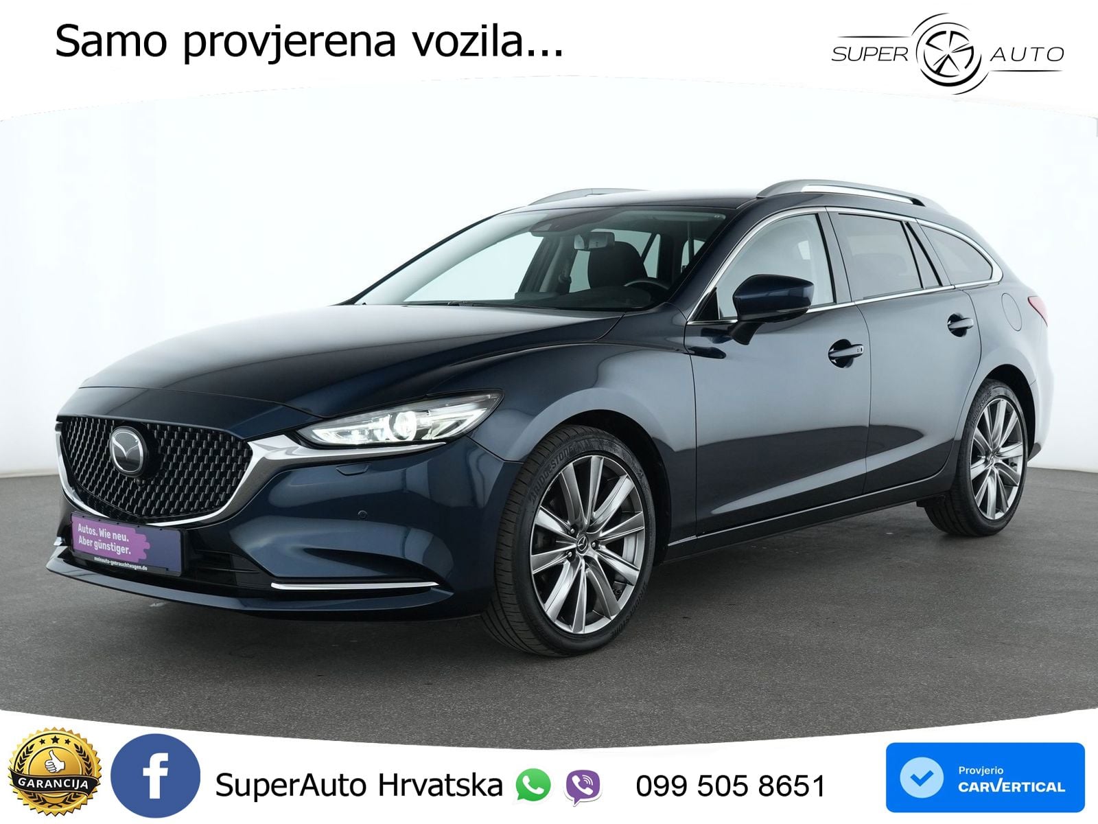 Mazda 6 Sport Combi 2.5 SKYACTIV-G (194 KS) SKYACTIV-Drive LED+GR SJED+ACC