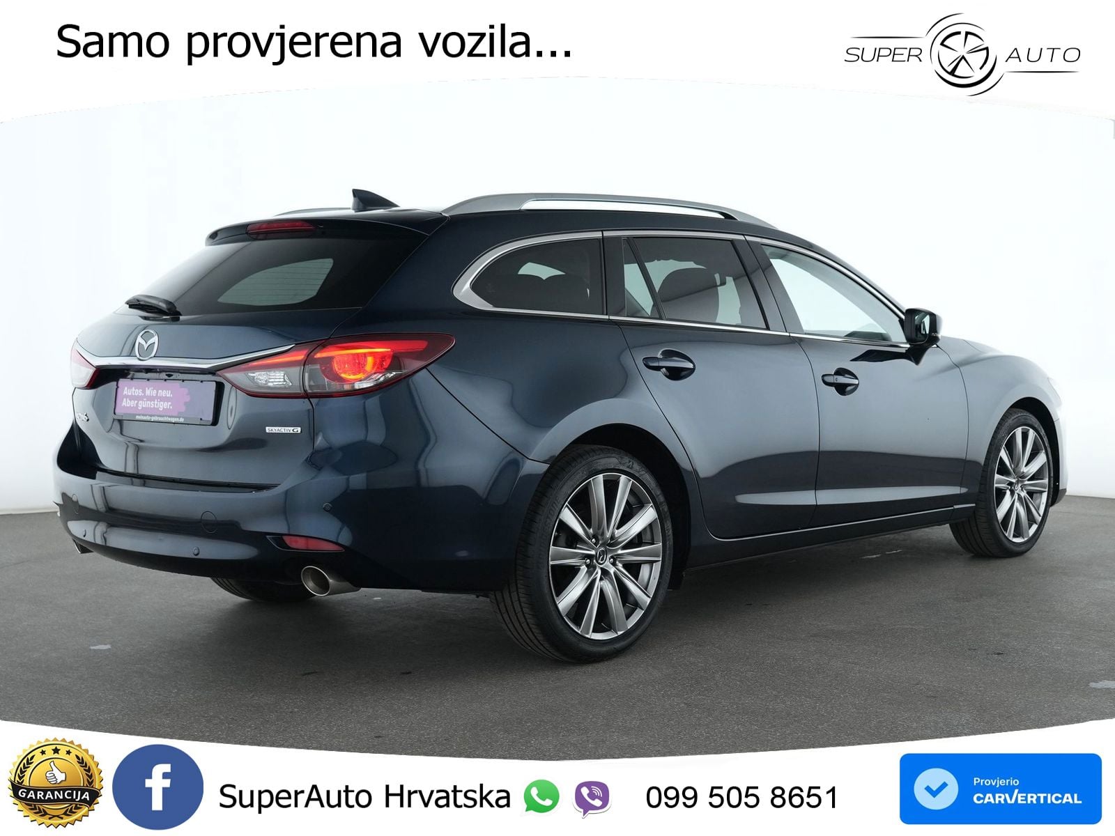 Mazda 6 Sport Combi 2.5 SKYACTIV-G (194 KS) SKYACTIV-Drive LED+GR SJED+ACC