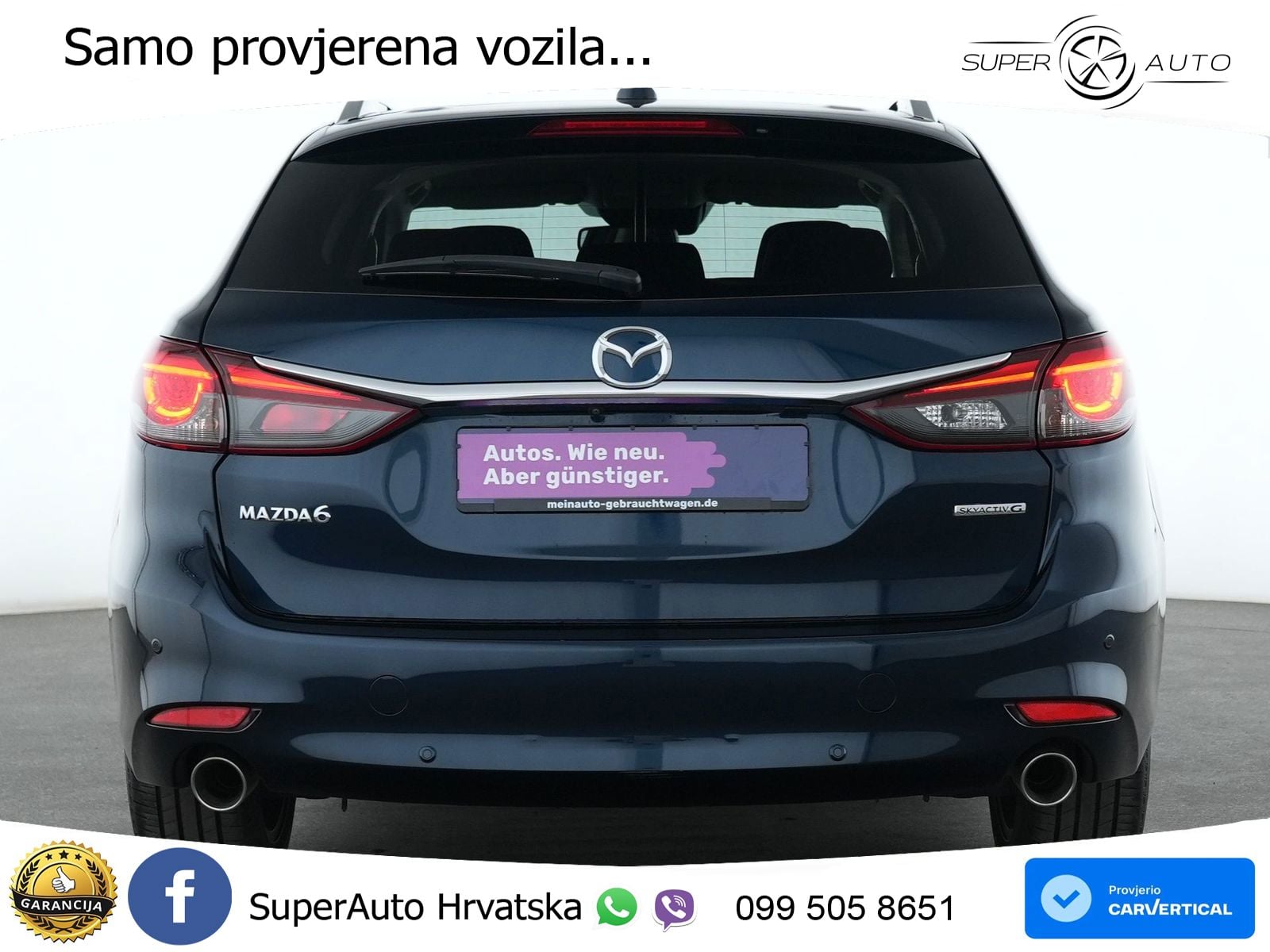 Mazda 6 Sport Combi 2.5 SKYACTIV-G (194 KS) SKYACTIV-Drive LED+GR SJED+ACC
