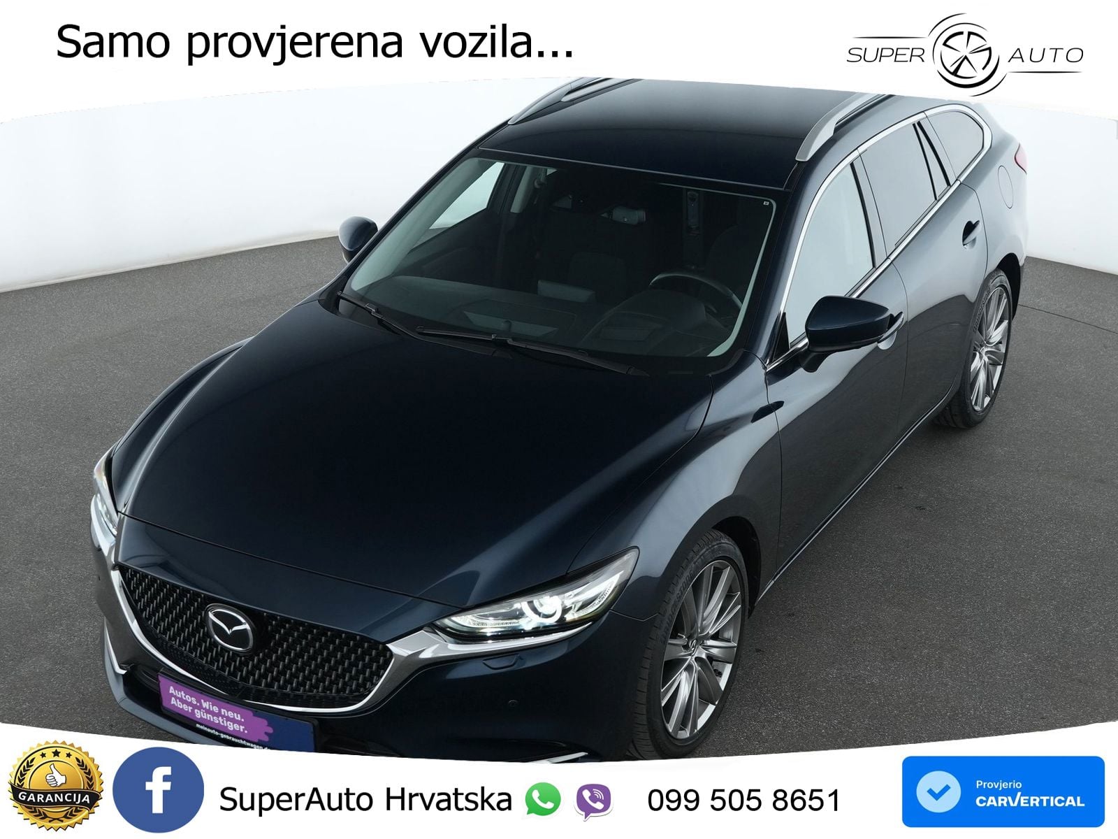 Mazda 6 Sport Combi 2.5 SKYACTIV-G (194 KS) SKYACTIV-Drive LED+GR SJED+ACC