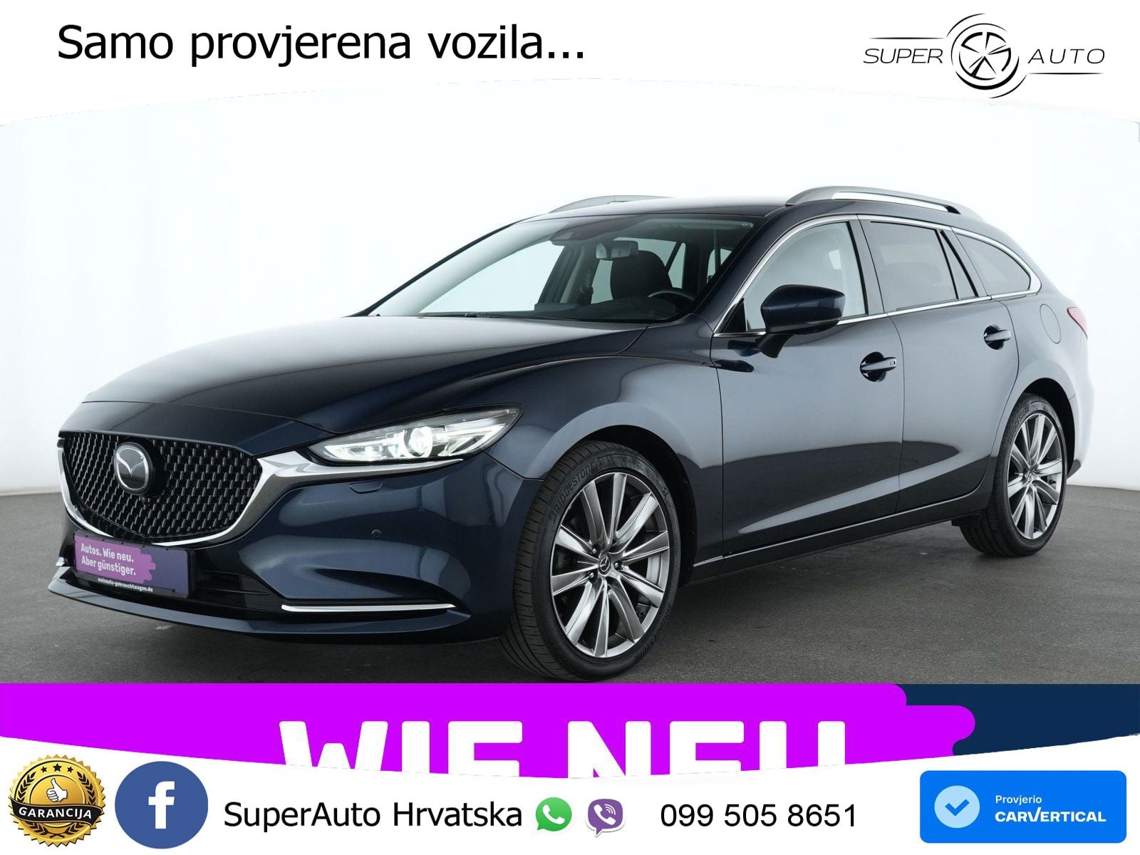 Mazda 6 Sport Combi 2.5 SKYACTIV-G (194 KS) SKYACTIV-Drive LED+GR SJED+ACC