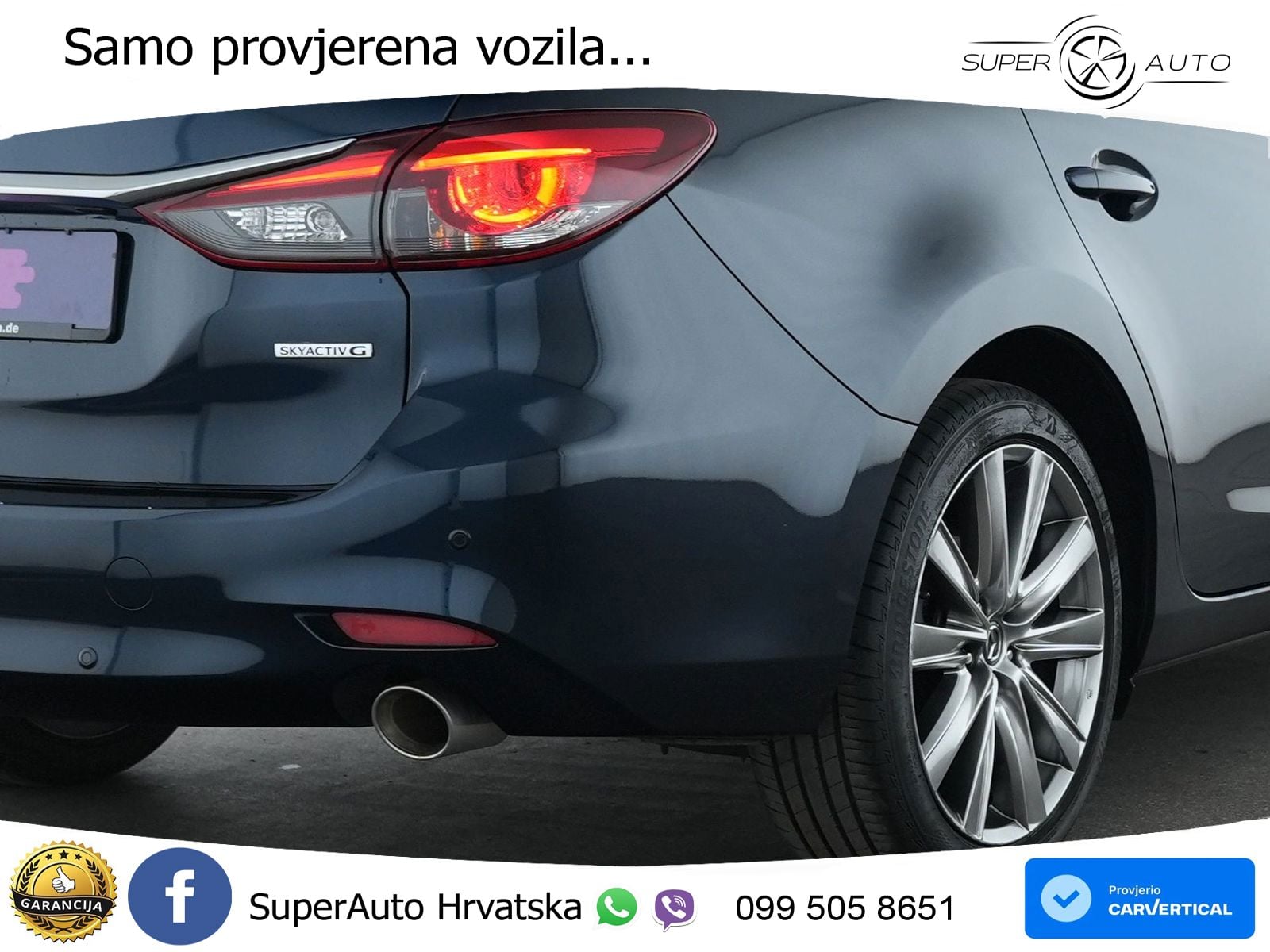 Mazda 6 Sport Combi 2.5 SKYACTIV-G (194 KS) SKYACTIV-Drive LED+GR SJED+ACC
