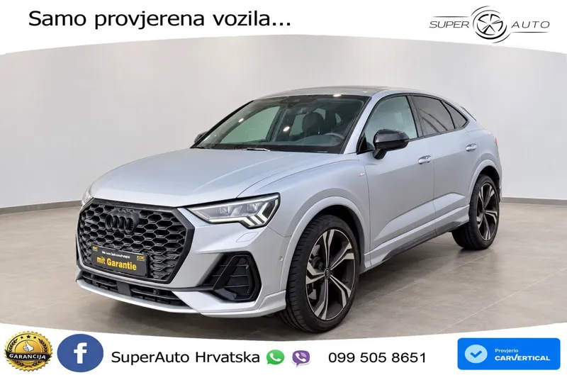 Audi Q3 Sportback 40 TFSI (190 KS) quattro S tronic S line LED+GR SJED+ACC