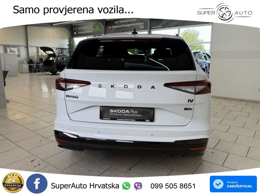 Škoda Enyaq iV 80x 82 kWh (265 KS) AWD SportLine LED+GR SJED+ACC