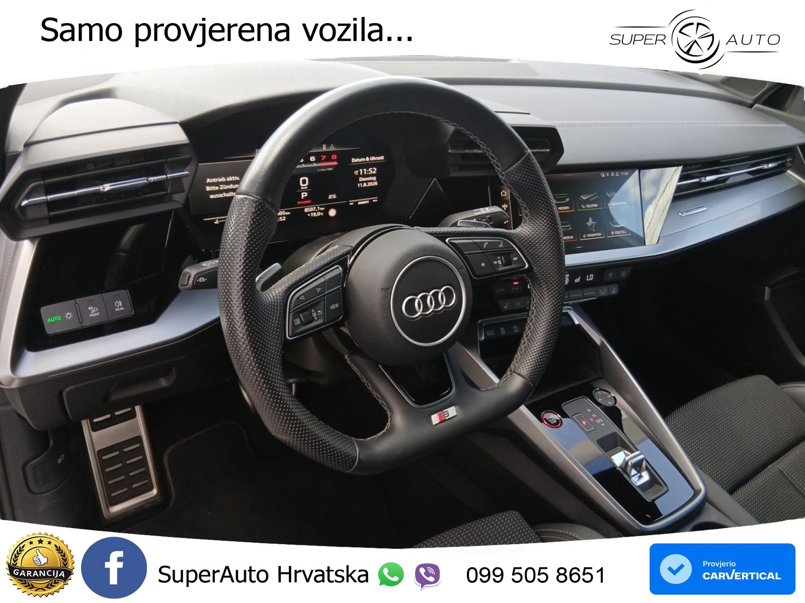 Audi S3 2.0 TFSI (310 KS) quattro S tronic MATRIX+GR SJED+KAM