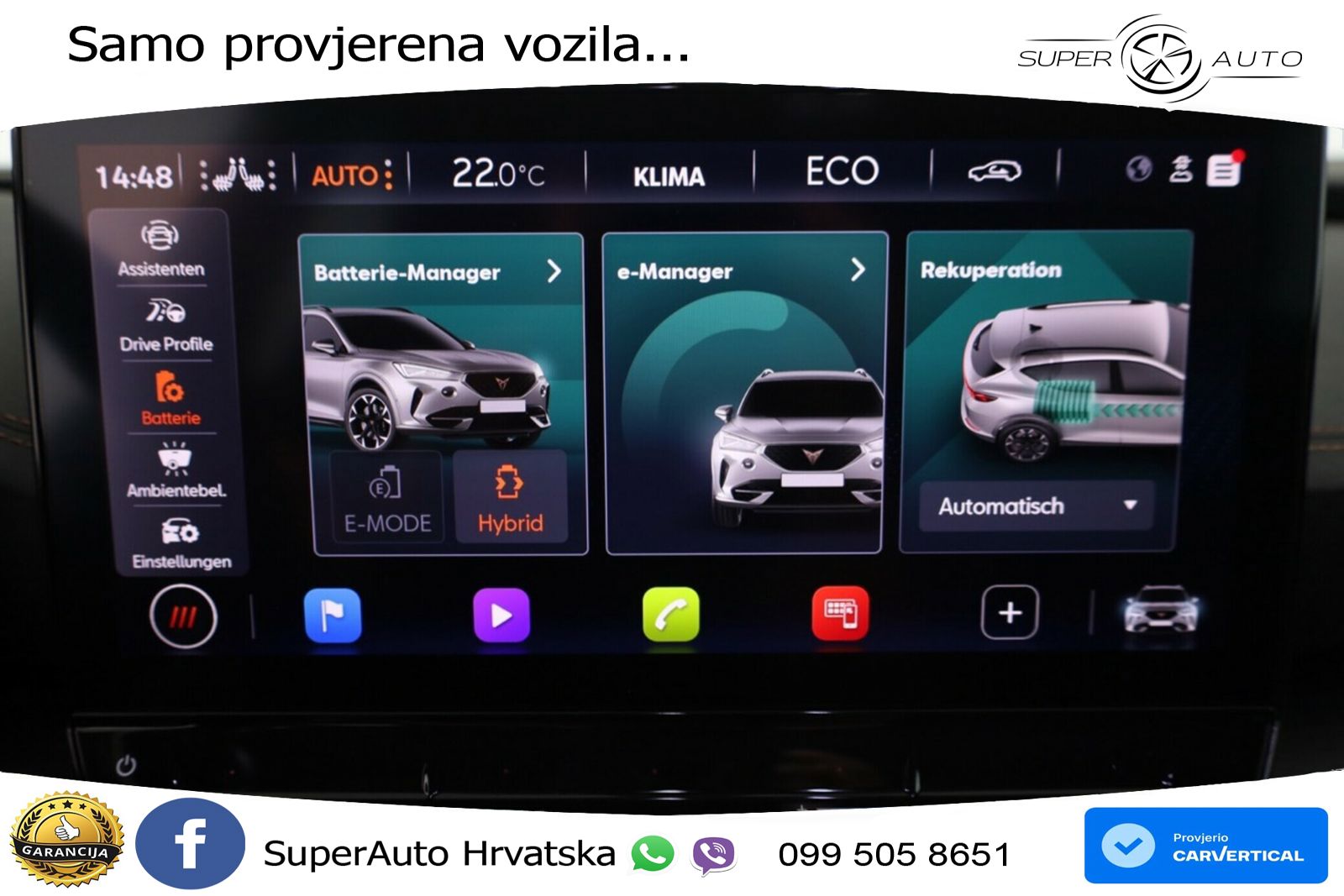 Cupra Formentor 1.4 TSI (204 KS) e-Hybrid DSG LED+GR SJED+ACC