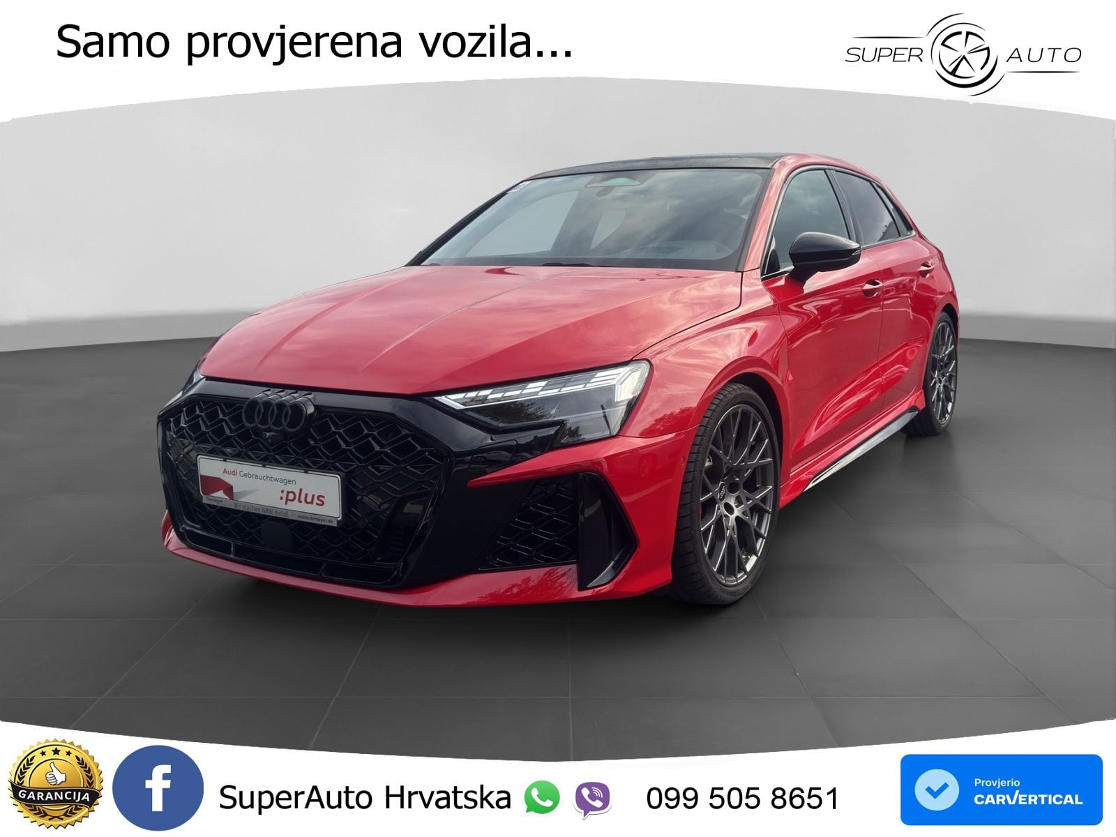 Audi RS3 Sedan 2.5 TFSI (400 KS) quattro S tronic LED+GR SJED+ACC