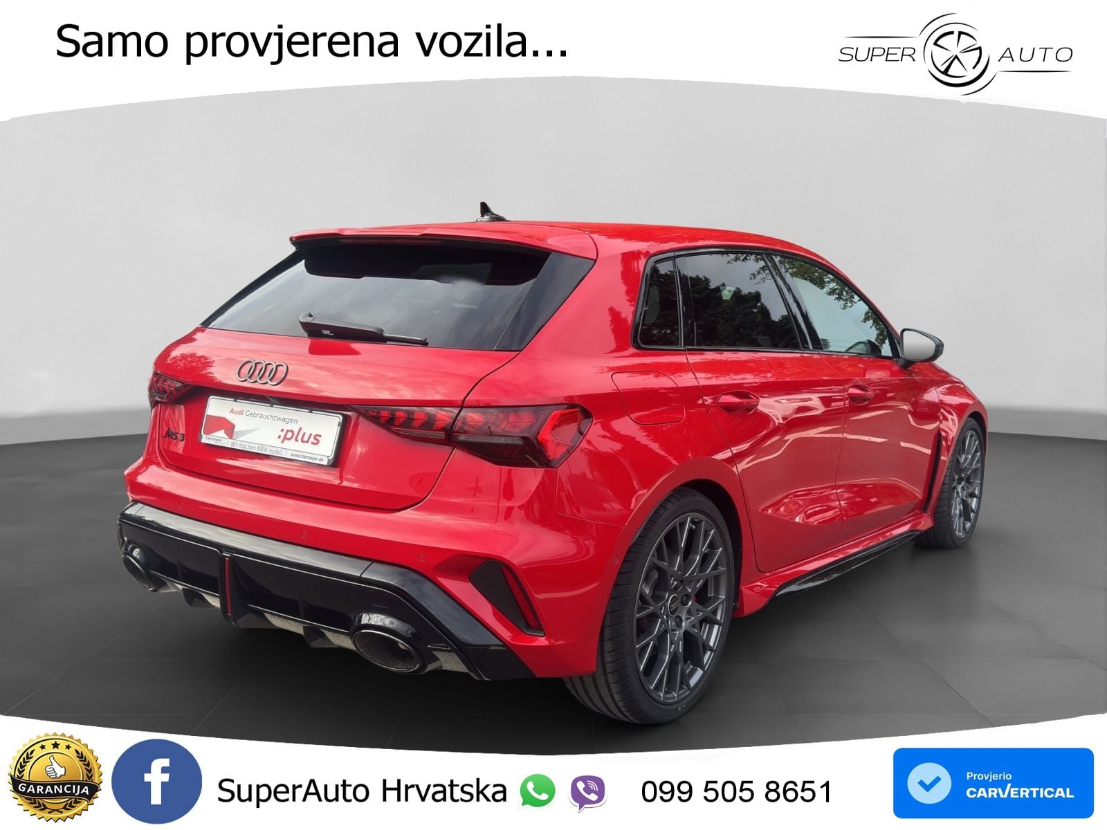 Audi RS3 Sedan 2.5 TFSI (400 KS) quattro S tronic LED+GR SJED+ACC
