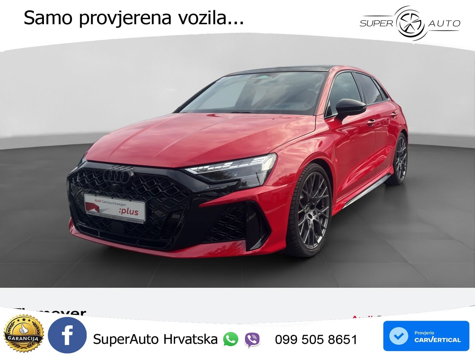 Audi RS3 Sedan 2.5 TFSI (400 KS) quattro S tronic LED+GR SJED+ACC